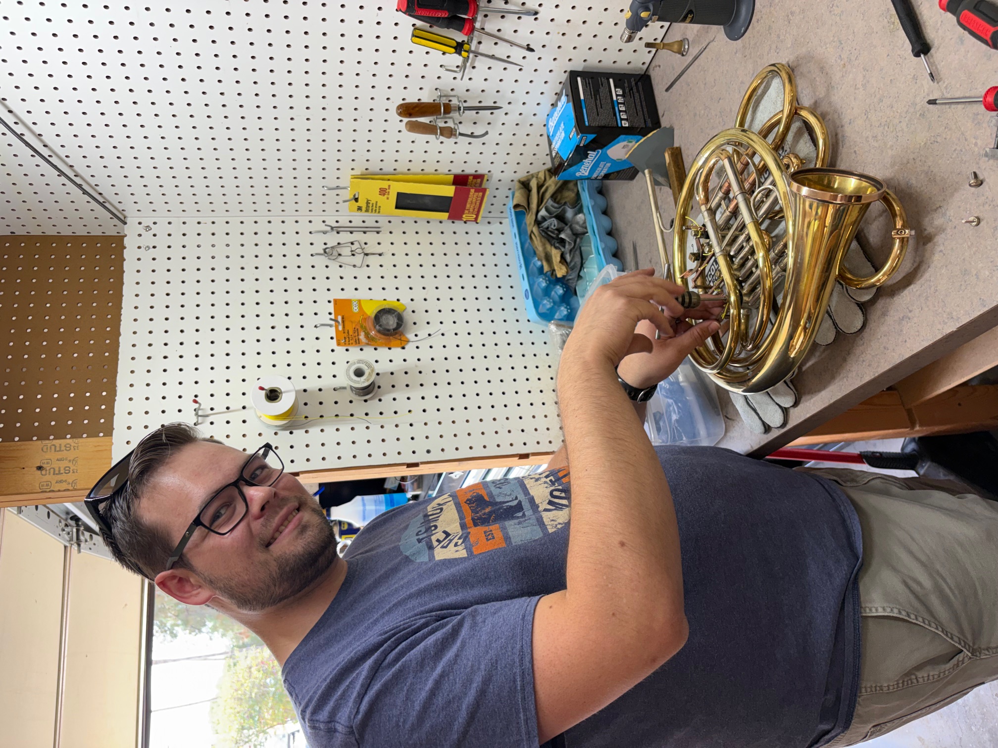 Jesse Boyd in his shop in Phoenix