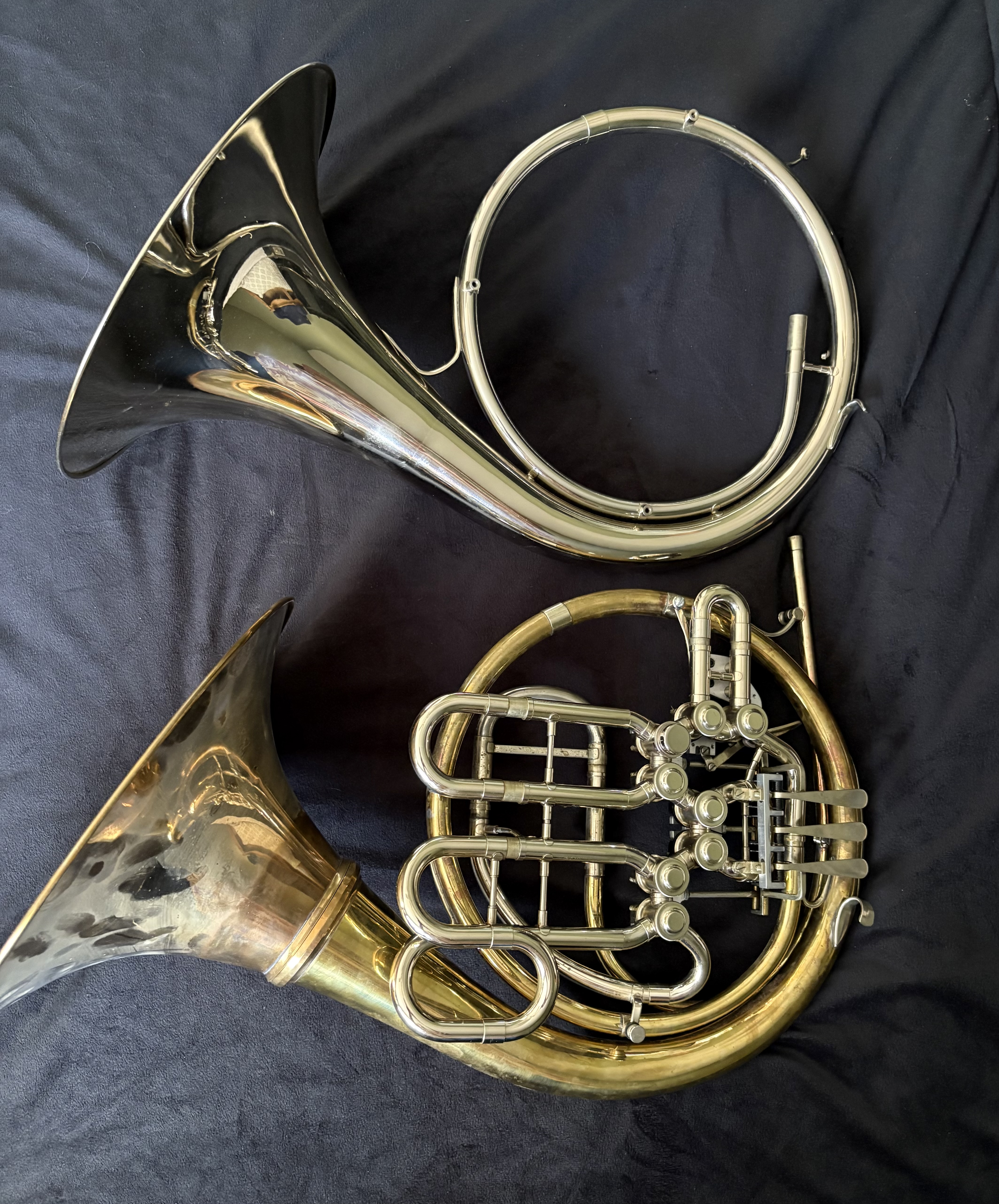 Tom English double valve horn